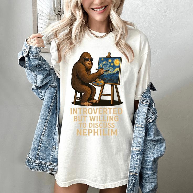 Introverted But Willing To Discuss Nephilim Women's Comfort Colors T-Shirt