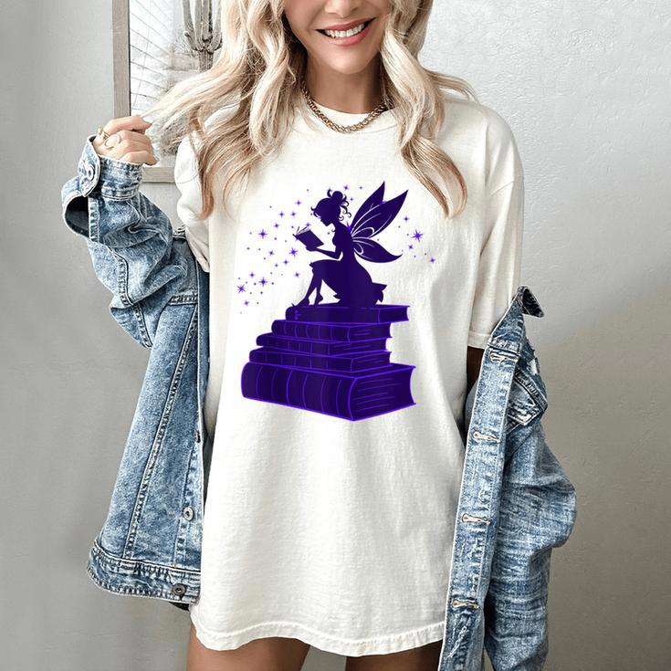 Kawaii Fairy Bookish Book Lover Library Read Women's Comfort Colors T-Shirt