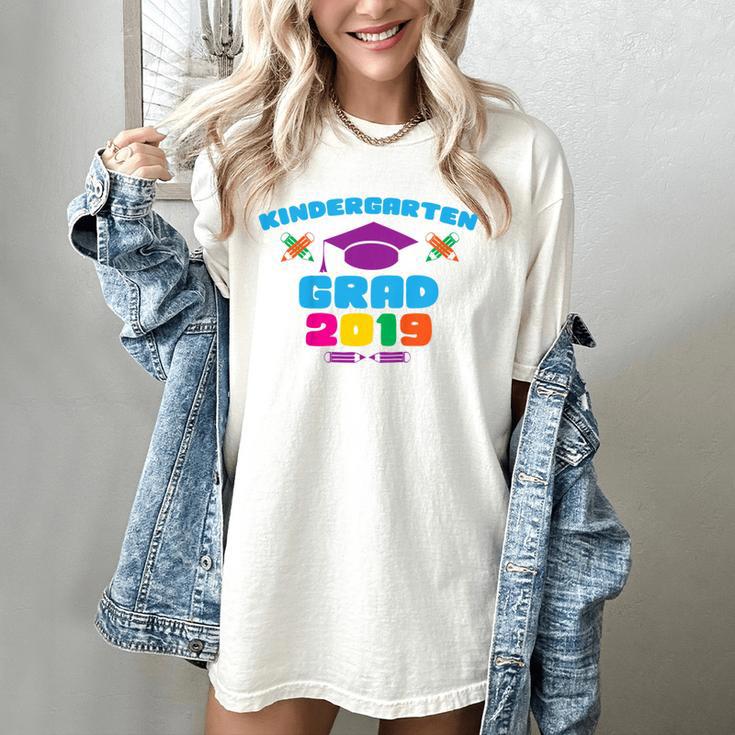 Kids Kindergarten Grad 2019 Graduation T-Shirt Women's Comfort Colors T-Shirt