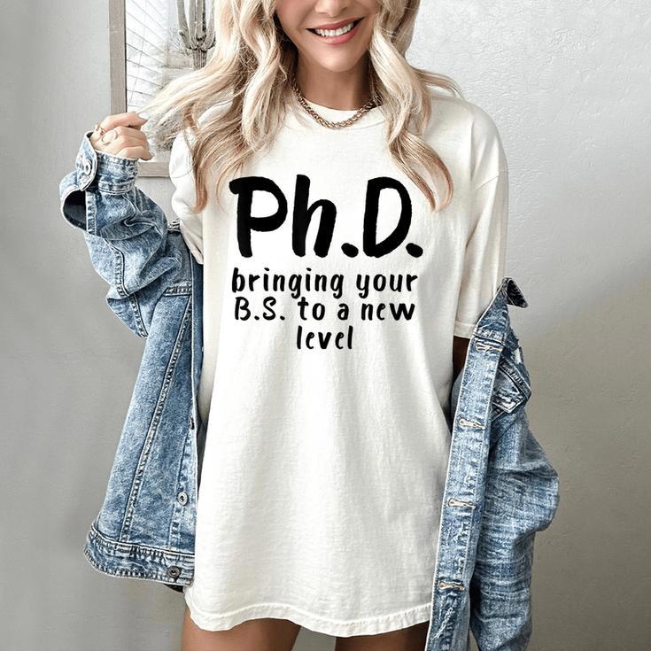Phd Shirt Bs Doctorate Graduation Doctoral Women's Comfort Colors T-Shirt
