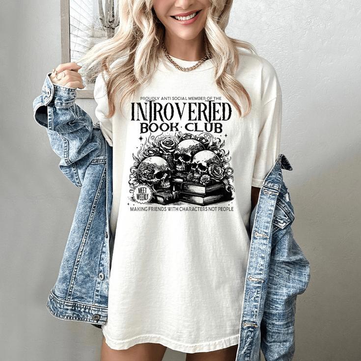 Proudly Anti Social Member Of The Introverted Book Club Women's Comfort Colors T-Shirt