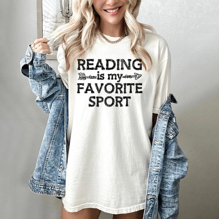 Reading Is My Favorite Sport Bookish Book-Club Bookworm Women's Comfort Colors T-Shirt