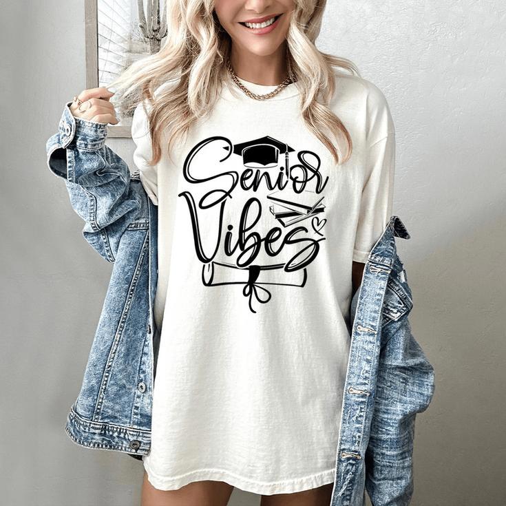 That Says Senior Vibes Graduation Diploma School Spirit Women's Comfort Colors T-Shirt