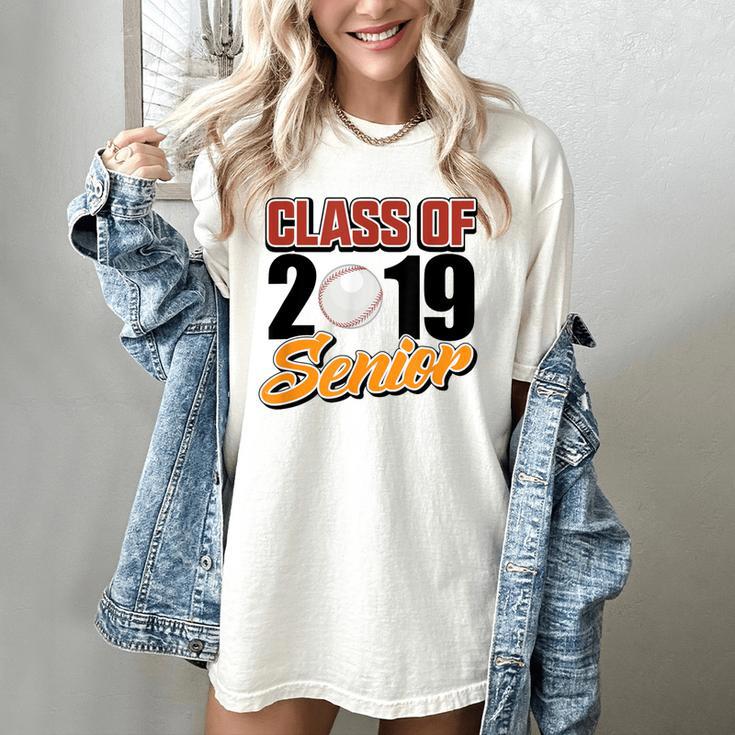 Senior Class Of 2019 Tshirt Graduation School Baseball Women's Comfort Colors T-Shirt