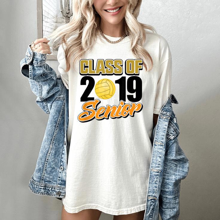 Senior Class Of 2019 Tshirt Graduation School Volleyball Women's Comfort Colors T-Shirt