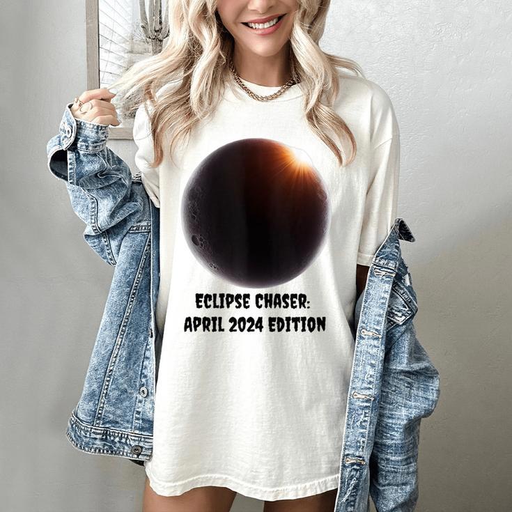Total Solar Eclipse April 2024 Sky Watcher Memory Women's Comfort Colors T-Shirt