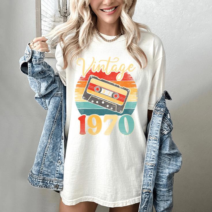 Vintage 1970 Retro Cassette Tape 70s Born Nostalgia Birthday Women's Comfort Colors T-Shirt