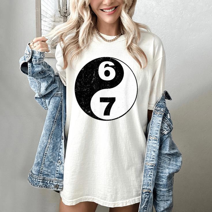 Vintage 6 7 Yin Yang Namaste Six Seven Nostalgia Women's Comfort Colors T-Shirt