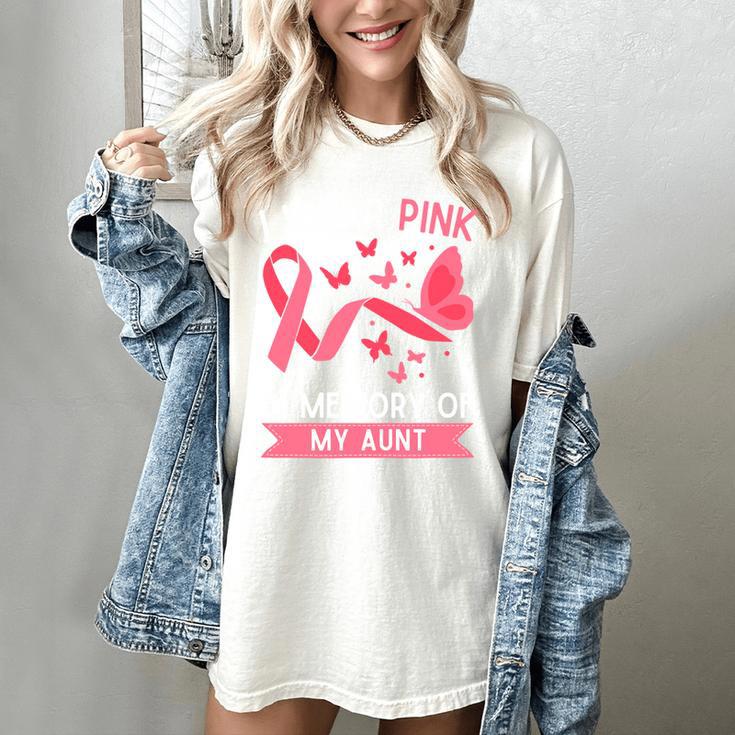 I Wear Pink In Memory Of My Aunt Women's Comfort Colors T-Shirt
