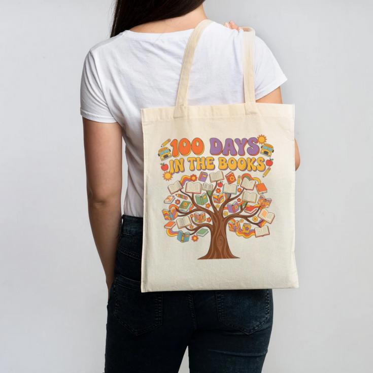 100 Days Of School 100 Days In The Books Librarian Read Canvas Tote Bag
