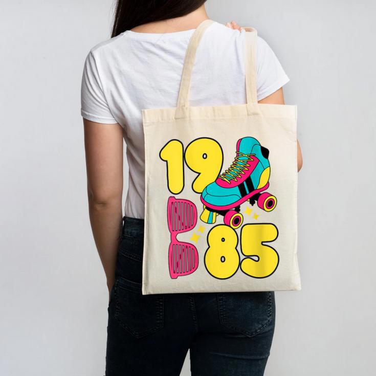 1985 Retro Raised In The 80s Old School Nostalgia Vibes Canvas Tote Bag