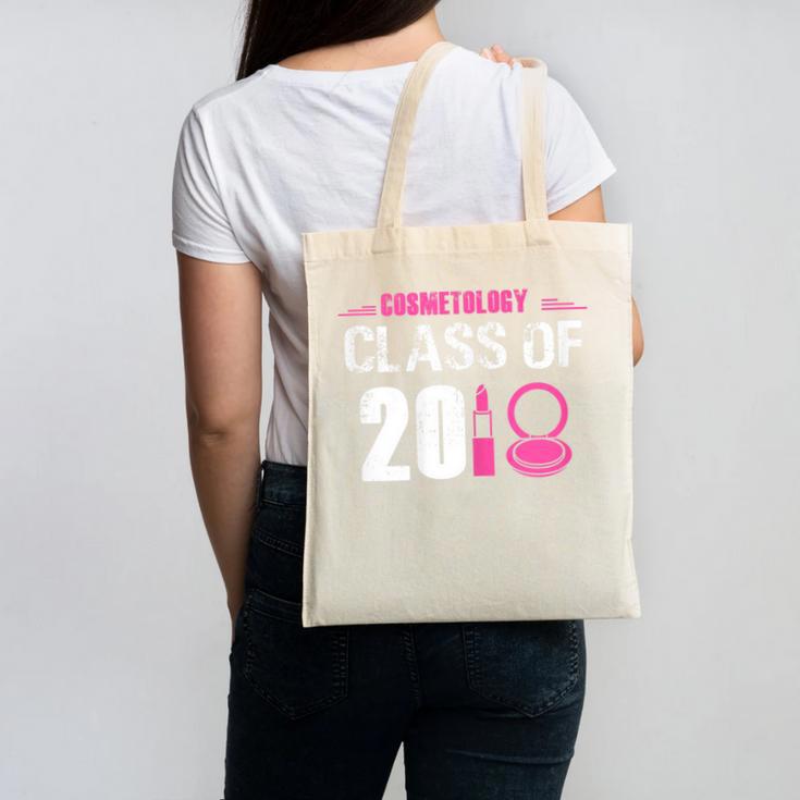 2018 Cosmetology Graduation Shirt Makeup Artist Canvas Tote Bag