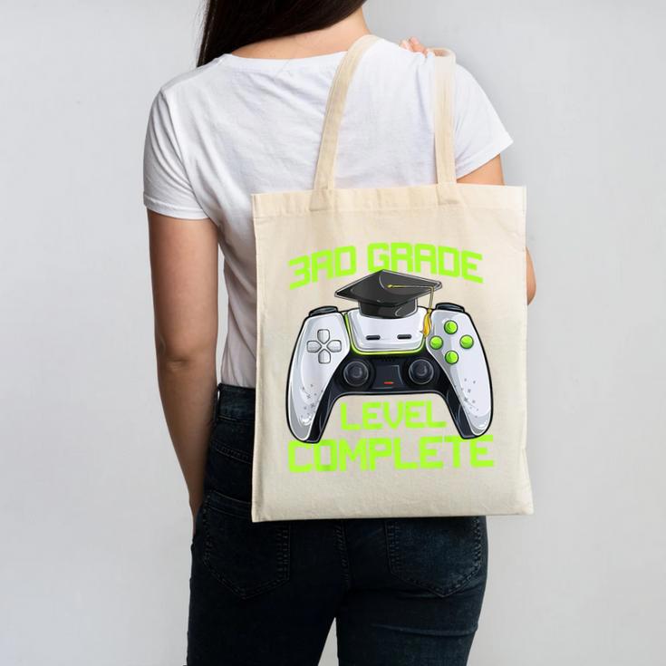3rd Grade Level Complete Gamer Class Of 2026 Graduation Canvas Tote Bag