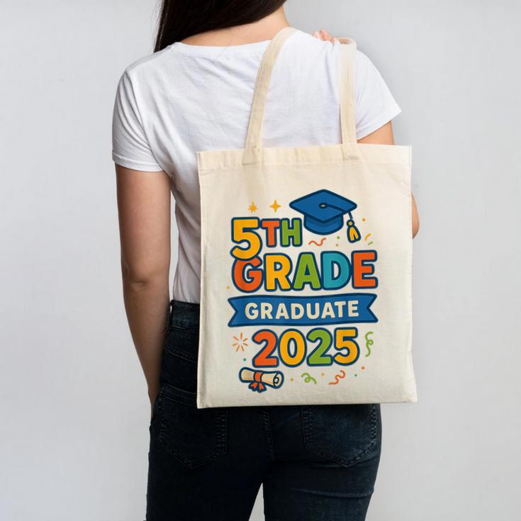 5th Grade Graduation 2025 Graphic – Class Of 2025 Theme Canvas Tote Bag