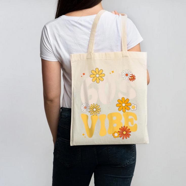 60's Vibe Vintage Nostalgia Mixtape Era 1960s Party Groovy Canvas Tote Bag