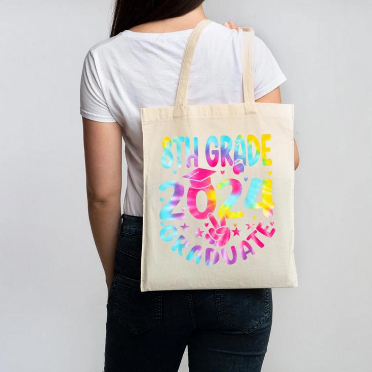 8th Grade Graduate 2024 Graduation Last Day Of School Tie Canvas Tote Bag
