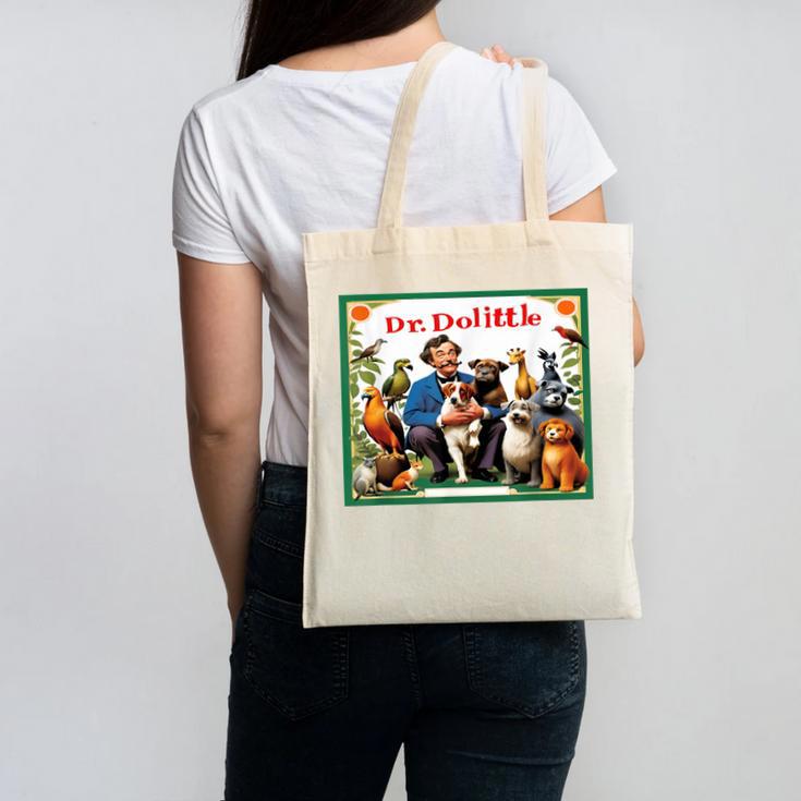 Animal Doctor & Communicator Dr Dolittle Children's Book Cover Canvas Tote Bag