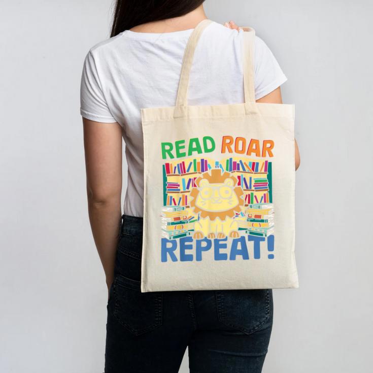 Animals Read Reading Book Library First Day Of School Kids Canvas Tote Bag