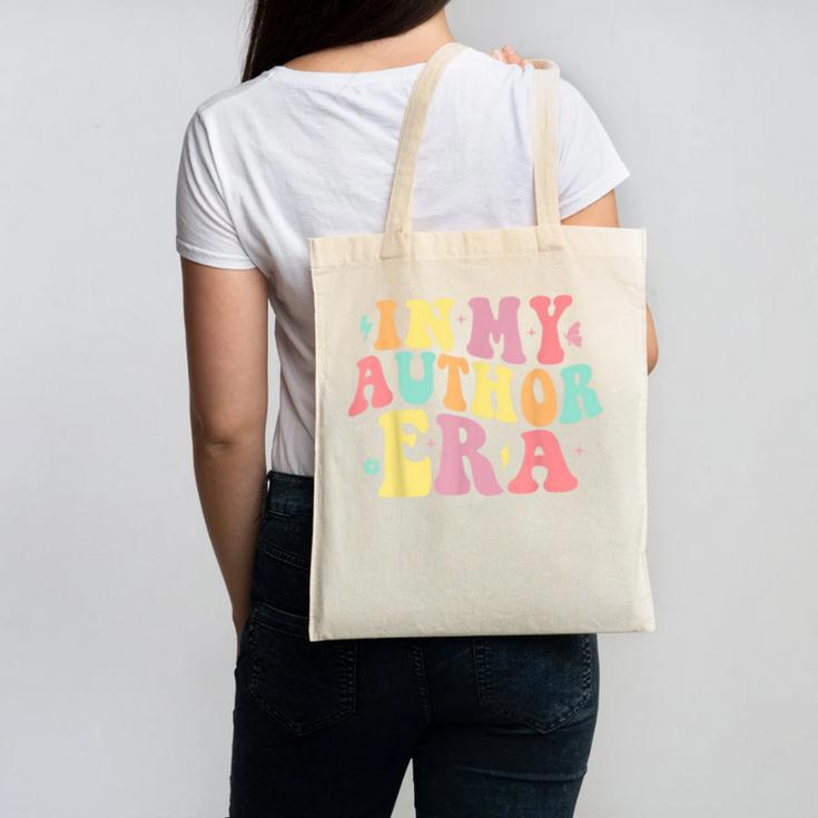 In My Author Era Writer Reading Writing Book Author Canvas Tote Bag