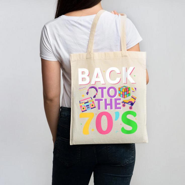 Back To The 70's Mixtape Era Nostalgia Retro 1970 70's Style Canvas Tote Bag