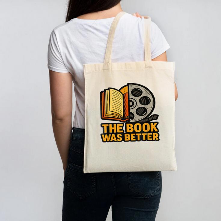 Book Love Scene The Book Was Better Bookworm Vibes Canvas Tote Bag