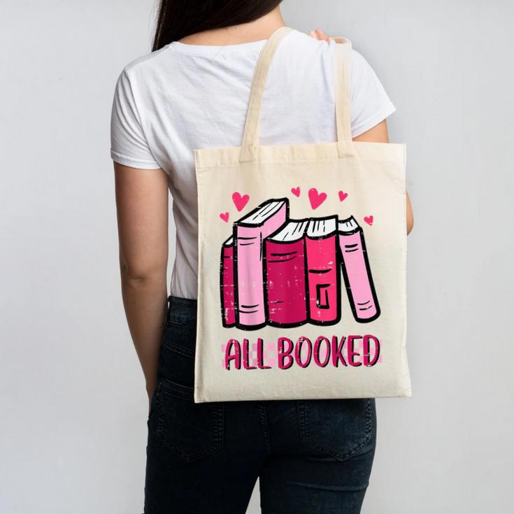 All Booked Read Book Reading Librarian Men Women Kids Canvas Tote Bag