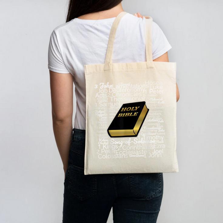 Books Of The Bible Canvas Tote Bag