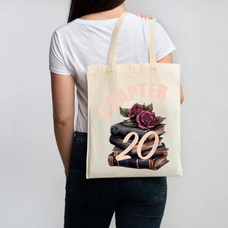 Chapter 20 20th Birthday Women Book Lovers Its My Birthday Canvas Tote Bag
