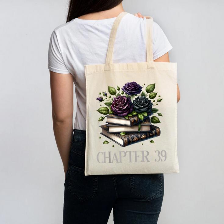 Chapter 39 39th Birthday Women Book Lovers Dark Romance Canvas Tote Bag
