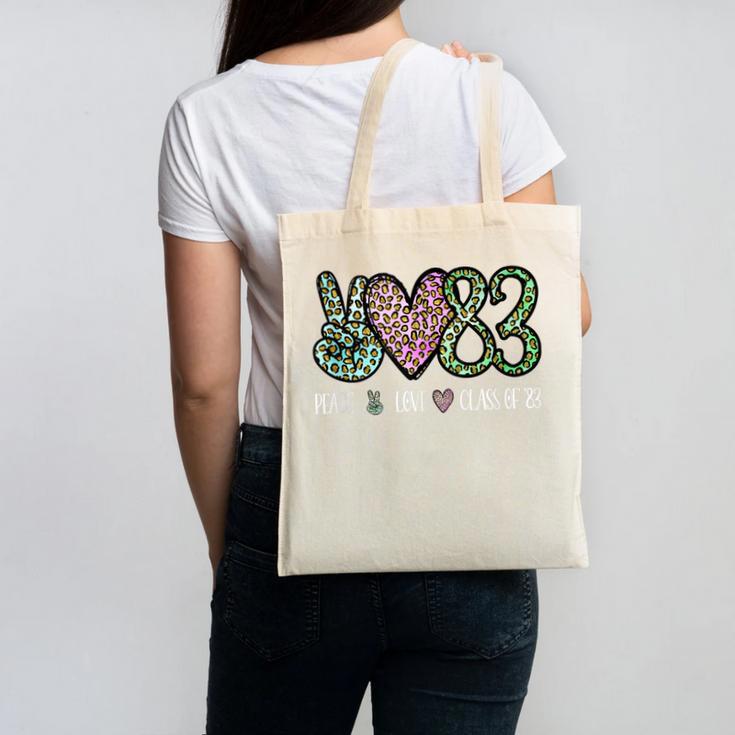Class Of 1983 Shirt Leopard Senior Graduation Class Reunion Canvas Tote Bag