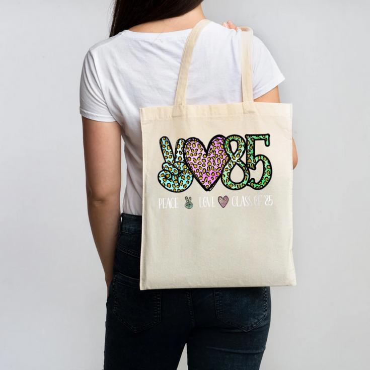 Class Of 1985 Shirt Leopard Senior Graduation Class Reunion Canvas Tote Bag