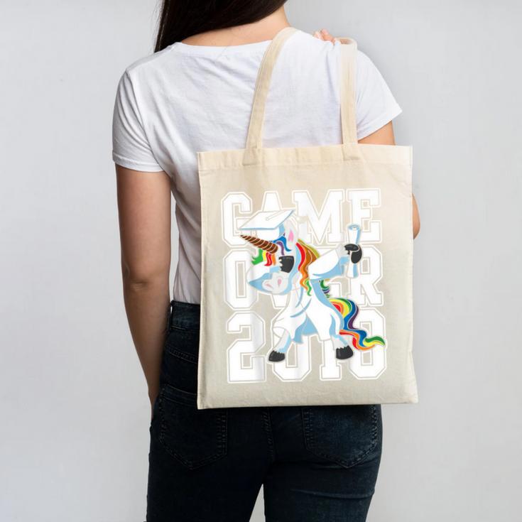 Class Of 2018 Graduation Dabbing Unicorn Shirt Canvas Tote Bag