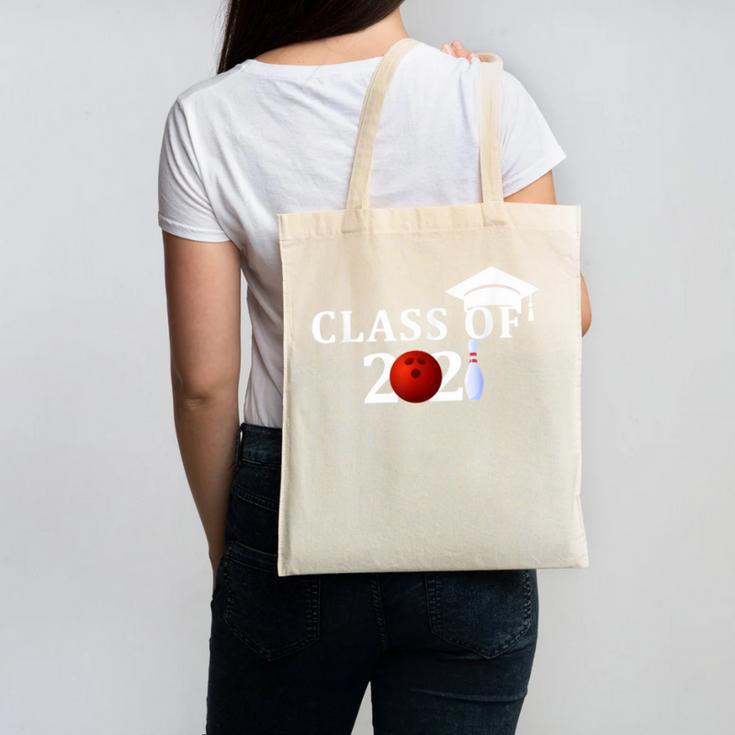 Class Of 2021 Graduation For Him Her Bowling Canvas Tote Bag