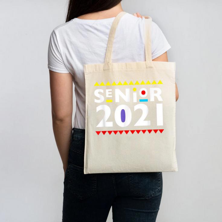 Class Of 2021 Senior Year 90's TV Style Graduation For Grad Canvas Tote Bag