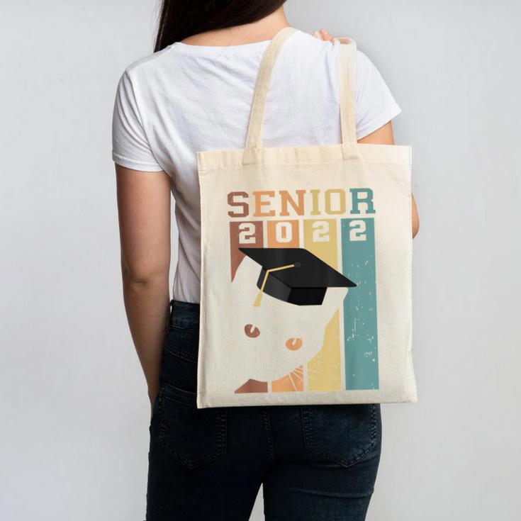 Class Of 2022 Graduation Cat Seniors Grad Canvas Tote Bag