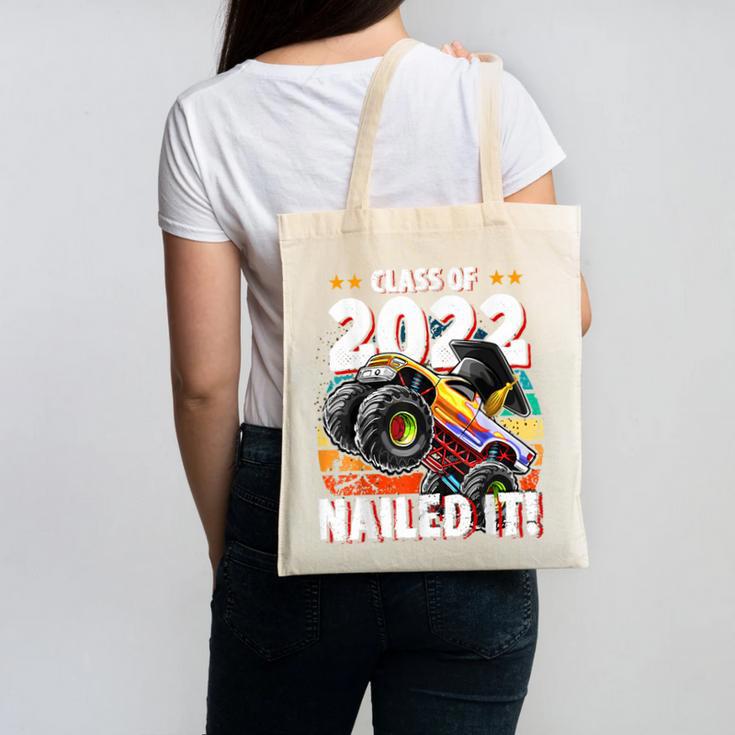 Class Of 2022 Monster Truck Graduation Cap Retro Sunset Boy Canvas Tote Bag