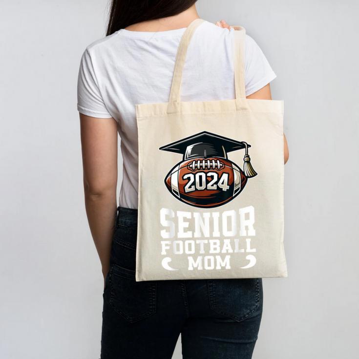 Class Of 2024 Graduation Senior Football Mom 2024 Canvas Tote Bag