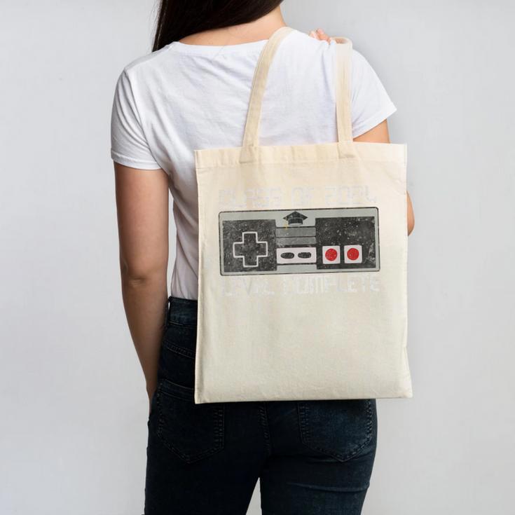 Class Of 2024 Level Complete Video Gamer Senior Graduation Canvas Tote Bag