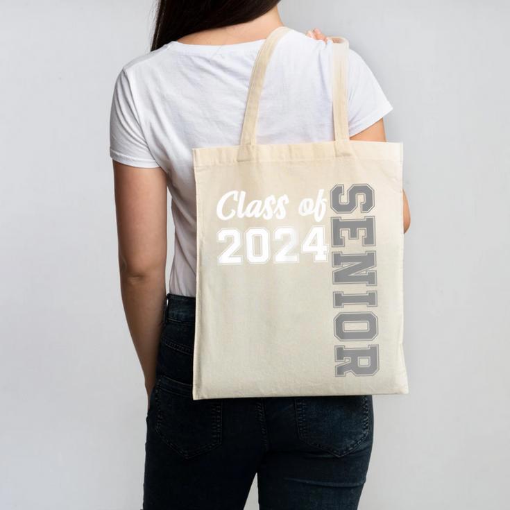 Class Of 2024 Senior 24 Shirt High School Graduation Party Canvas Tote Bag