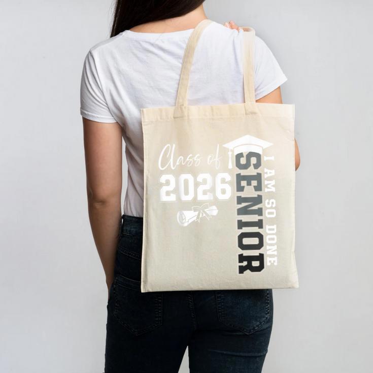 Class Of 2026 Senior 2026 Graduation Decoration Men Senior Canvas Tote Bag