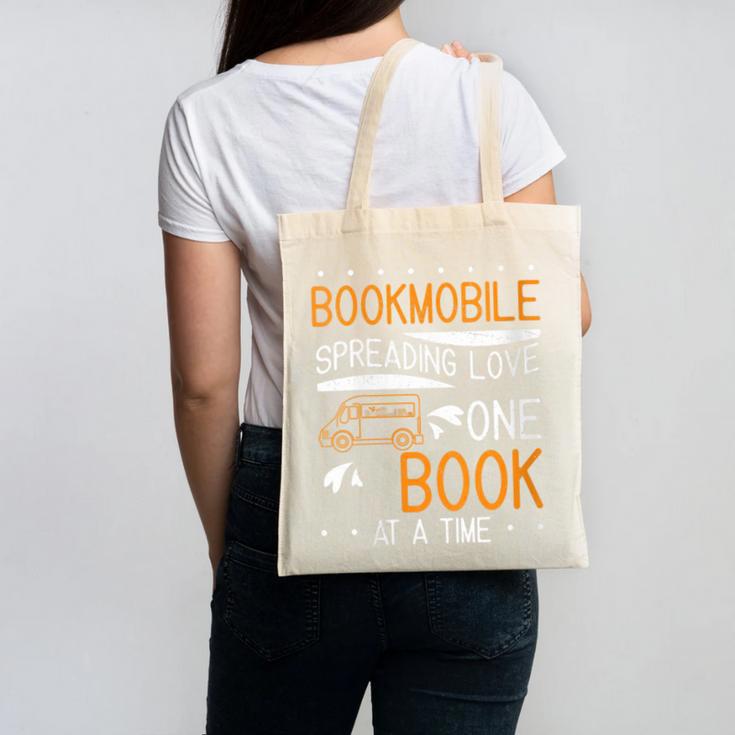 Cool Bookmobile Librarian Spreading Love One Book At A Time Canvas Tote Bag