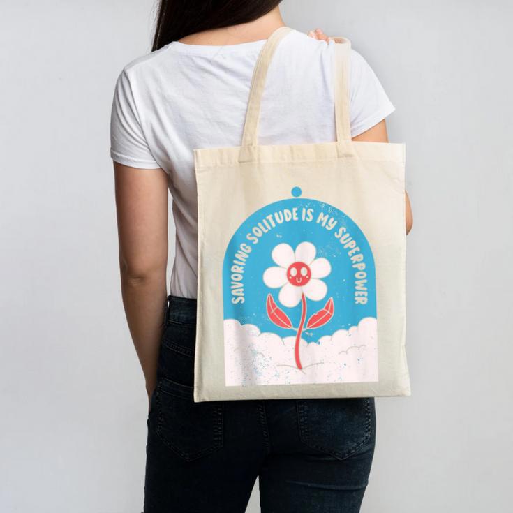 Cute Introvert Shy Teen Anti-Social Inner Strength Canvas Tote Bag