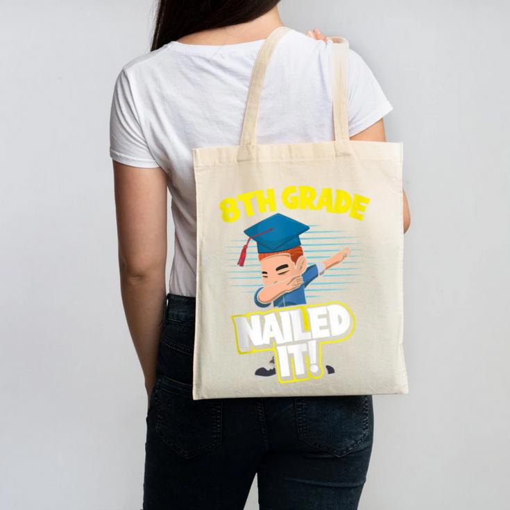 Dabbing Graduation Boy 8th Grade Class Of 2021 Canvas Tote Bag