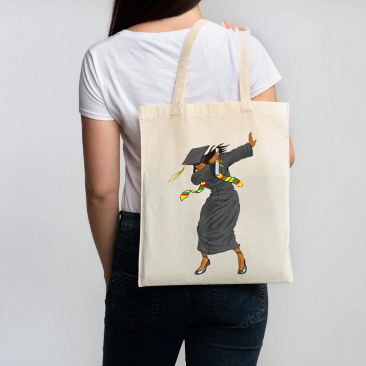 Dabbing Graduation Class Of 2025 Women History Month Canvas Tote Bag