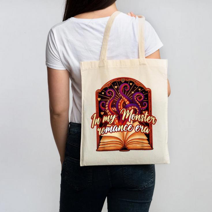 Dark Romance Smut Reader Spicy Book In My Monster Romance Canvas Tote Bag