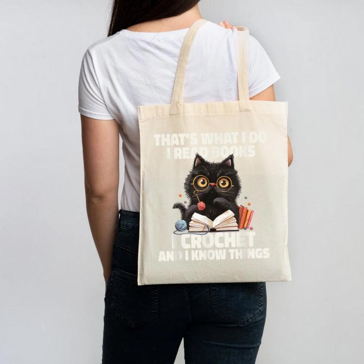 Das Ist Es Was Ich Tue Ich Lese Books Crochet And Canvas Tote Bag