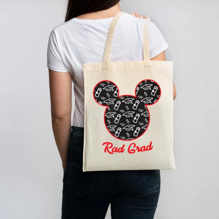 Disney Graduation Rad Grad Canvas Tote Bag