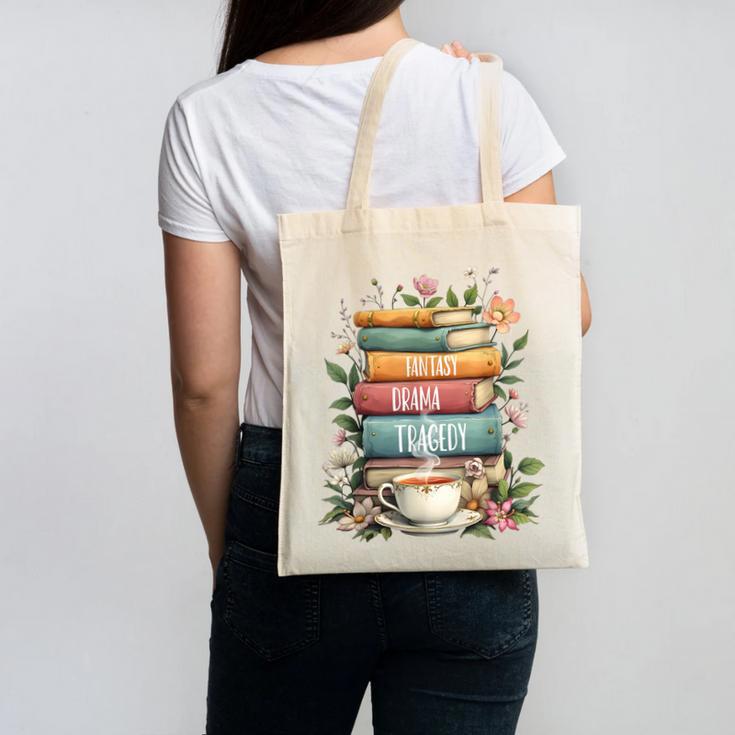 Fantasy Drama Tragedy Book Lover Subtle Watercolor Canvas Tote Bag
