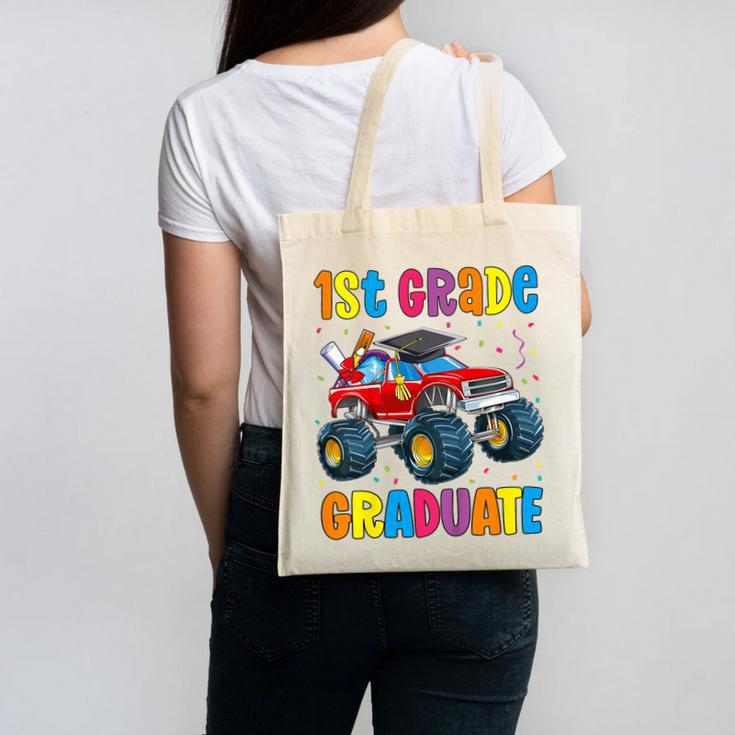 First Grade Graduation Monster Truck 1st Grade Graduate Canvas Tote Bag
