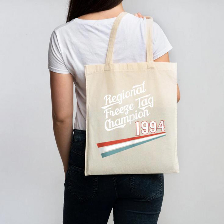 Freeze Tag 90s Nostalgia Canvas Tote Bag